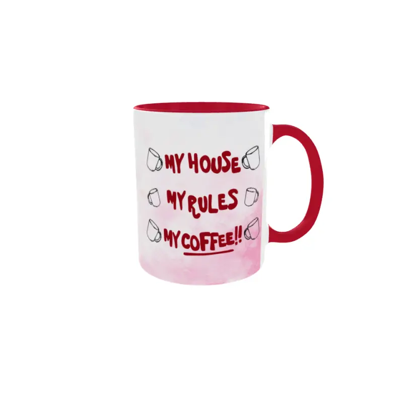 My house my rules my coffee, cana ceramica, 330ml, cgs1826